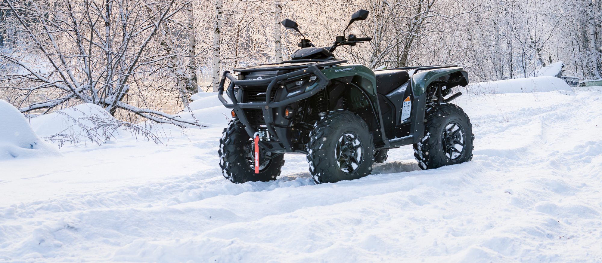 Can-Am ATV in Winterlandschaft